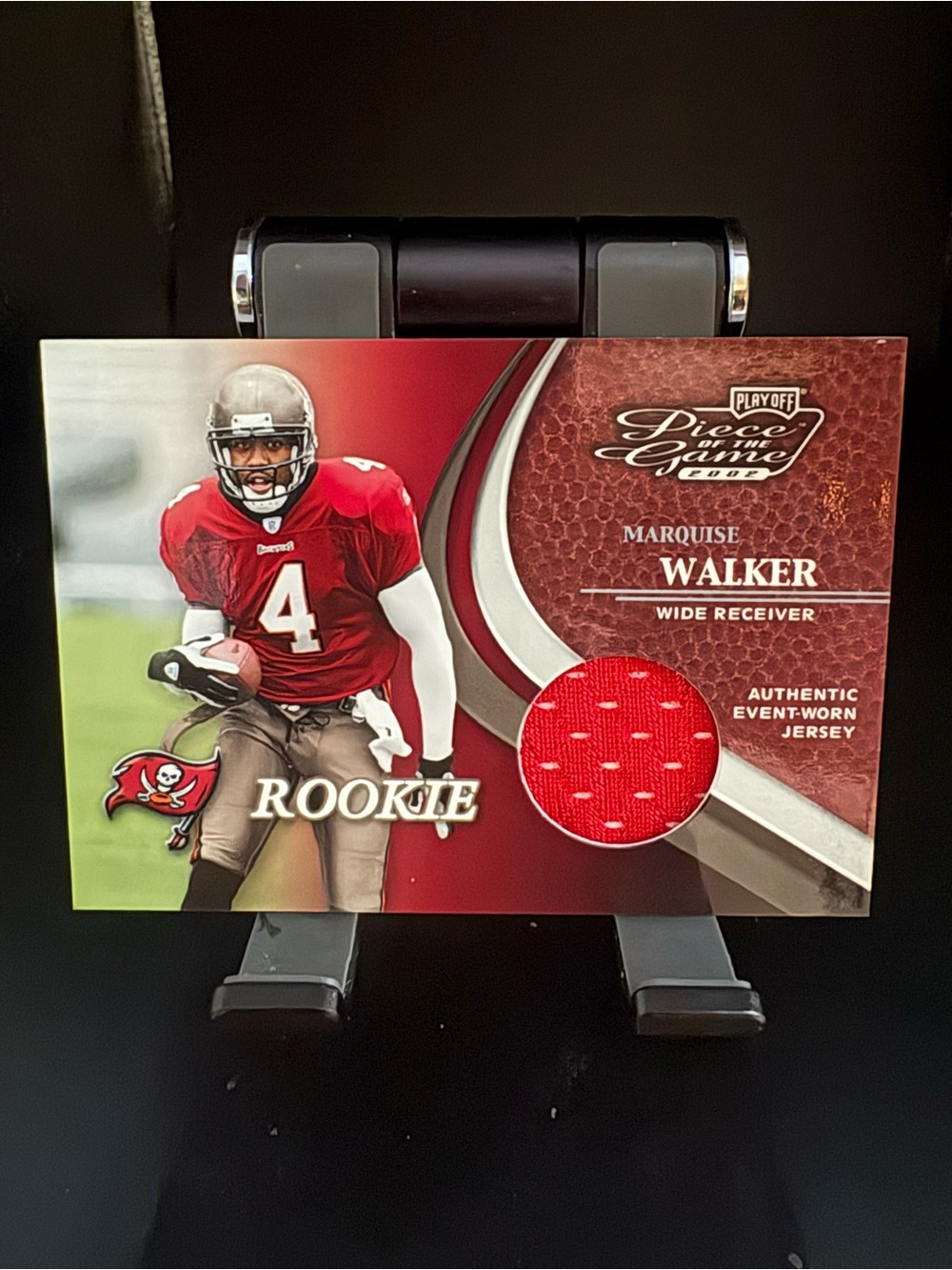 Reebok Marquise Walker Red and White Rookie Jersey Card